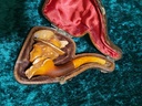 Victorian Meerschaum & Amber Tobacco Pipe/Cigarette Holder Stem Lady Viktoria