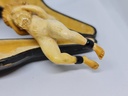 19th C. Large Meerschaum & Amber Cigarette Holder "Nude Holding Stack Of Straw"