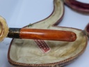 Vintage 19th.C. Meerschaum & Amber Tobacco Pipe/Cigarette Holder "The King & Queen & a Conspiracy"