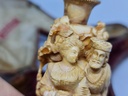 Vintage 19th.C. Meerschaum & Amber Tobacco Pipe/Cigarette Holder "The King & Queen & a Conspiracy"