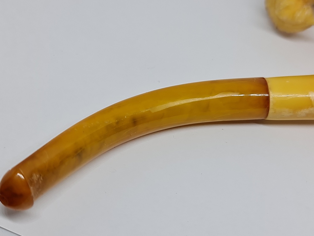 Huge 19th.C. Meerschaum & Amber Tobacco Pipe "Lady Victoria"