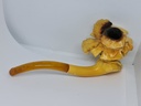 Huge 19th.C. Meerschaum & Amber Tobacco Pipe "Lady Victoria"