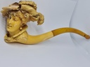 Huge 19th.C. Meerschaum & Amber Tobacco Pipe "Lady Victoria"