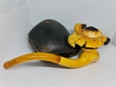 Huge 19th.C. Meerschaum & Amber Tobacco Pipe "Lady Victoria"