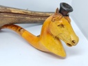 Vintage 19th.C. Large Meerschaum & Amber Tobacco Pipe/Cigarette Holder "Horse"