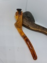 Vintage 19th.C. Large Meerschaum & Amber Tobacco Pipe/Cigarette Holder "Horse"