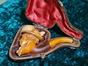 Victorian Meerschaum & Amber Tobacco Pipe/Cigarette Holder Stem Lady Viktoria