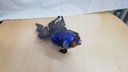 XLarge VINTAGE CHINESE ASIAN ARTICULATED SILVER BLUE CLOISONNE ENAMEL KOI FISH
