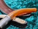 19th C. Meerschaum & Amber Tobacco Pipe/Cigarette Holder "Seminole Man"