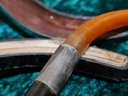 19th C. Meerschaum & Amber Tobacco Pipe/Cigarette Holder "Seminole Man"