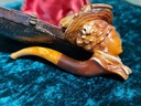 Victorian Meerschaum & Amber Tobacco Pipe/Cigarette Holder Stem Lady Viktoria