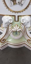Antique Rare Meissen Cards of Clubs Candlestick 19th. Century