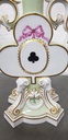 Antique Rare Meissen Cards of Clubs Candlestick 19th. Century