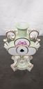 Antique Rare Meissen Cards of Clubs Candlestick 19th. Century