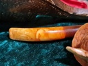 Victorian Meerschaum & Amber Tobacco Pipe/Cigarette Holder Stem Lady Viktoria