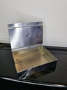 Antique KÃ¶nigsberg SBM Butterscotch Amber & Steel Cigarette / Tobacco Box