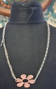 Silver Necklace 925 Flower 