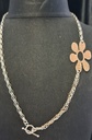 Silver Necklace 925 Flower 