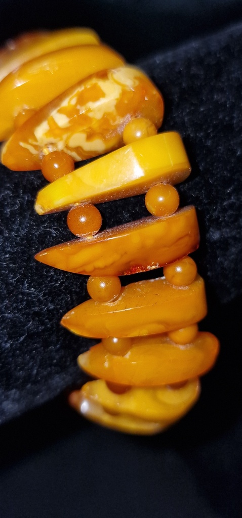 Vintage baltic amber bracelet Amber Bracelet butterscotch 23.4g