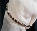 Solid Silver Bracelet XOXO unique Design