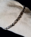 Solid Silver Bracelet XOXO unique Design