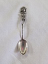 Silver tea spoon 1950s Alloy antiques , 6 pcs