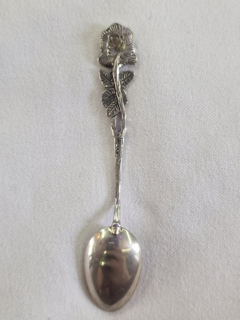 Silver tea spoon 1950s Alloy antiques , 6 pcs