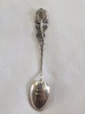 Silver tea spoon 1950s Alloy antiques , 6 pcs