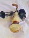 Vintage 1970 Jade Hard Stone Gourd fruit