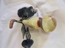 Vintage 1970 Jade Hard Stone Gourd fruit