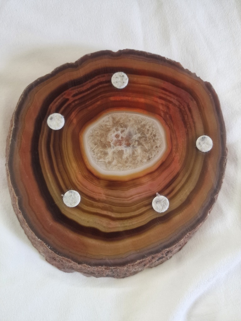 Large Agate Crystal Slice Red / Orange 892.8 g