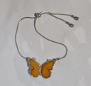 Genuine Baltic Amber butterfly bracelet 925 sterling silver special design