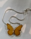 Genuine Baltic Amber butterfly bracelet 925 sterling silver special design