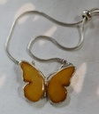 Genuine Baltic Amber butterfly bracelet 925 sterling silver special design