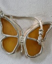 Genuine Baltic Amber butterfly bracelet 925 sterling silver special design
