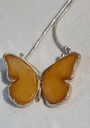 Genuine Baltic Amber butterfly bracelet 925 sterling silver special design