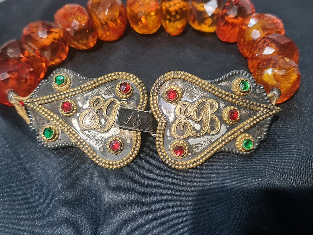 Baltic Amber 19th century wedding necklace Schaumburg