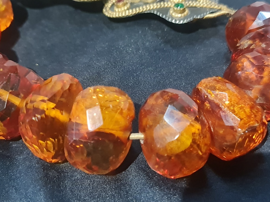 Baltic Amber 19th century wedding necklace Schaumburg