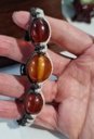 Hand Beaded Natural Baltic amber with cloisonne beads Shamballa Bracelet .