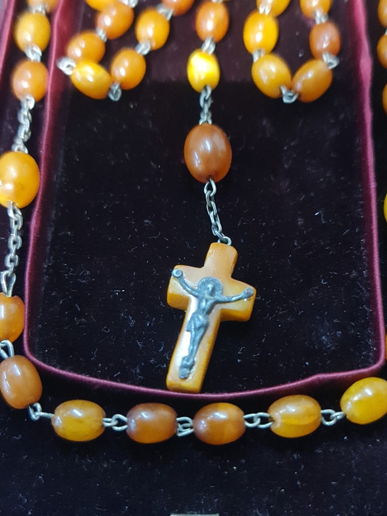 Antique Medieval Hand-made Christian Prayer Beads