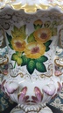 XLarge Herend Hungary Porcelain Lidded Vase With Elegance Swan Handles "Fleurs des Indes"