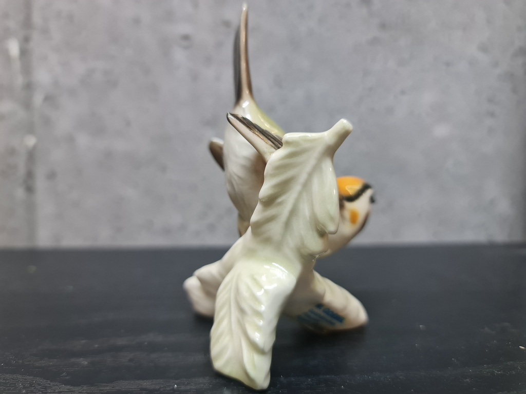 Goebel West Germany Firecrest Bird Porcelain Figurine