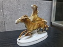 Vintage German Carl Scheidig Grafenthal Running Horses Figural Group