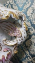 XLarge Herend Hungary Porcelain Lidded Vase With Elegance Swan Handles "Fleurs des Indes"