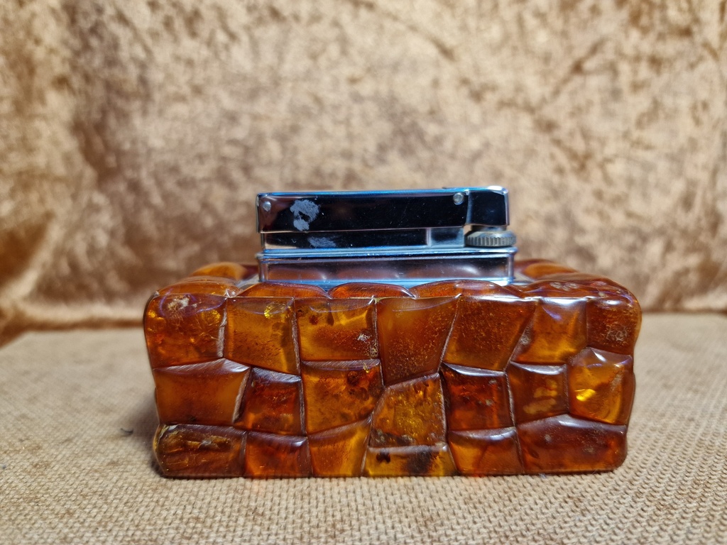 Antique  SBM amber lighter