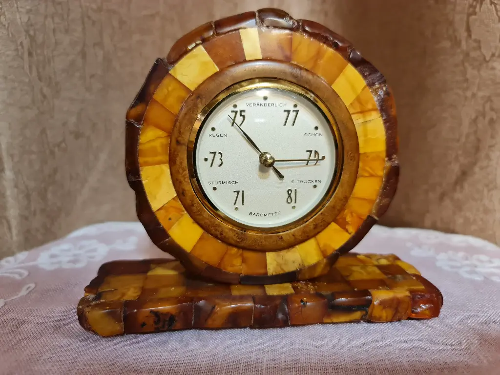 Rare Königsberg SBM Butterscotch Amber Barometer