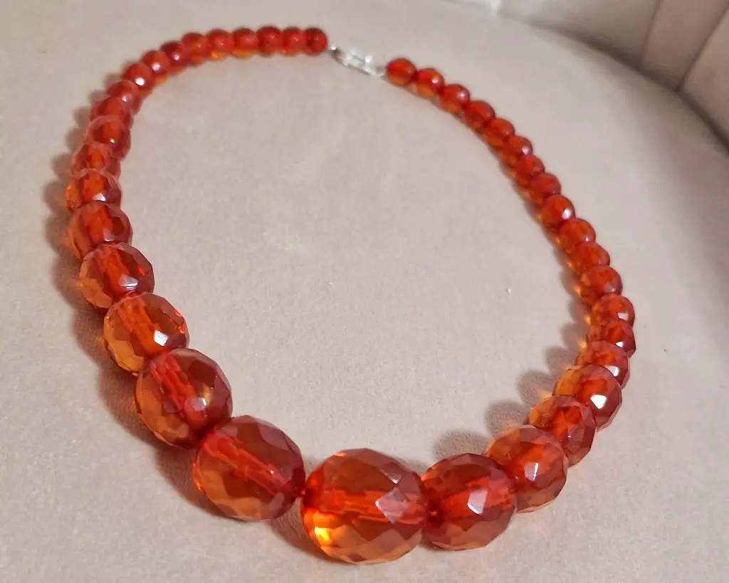 SBM Königsberg Necklace Baltic Amber faceted 