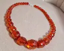 SBM Königsberg Necklace Baltic Amber faceted 