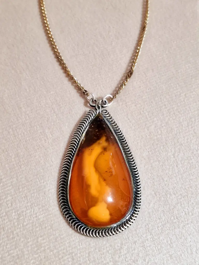 Genuine Butterscotch Baltic amber pendant  
