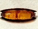 Fischland brooch 835 silver large amber